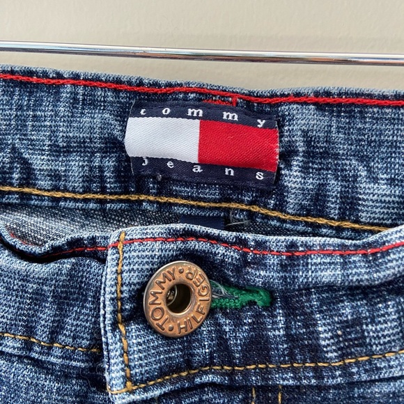 90’s Tommy Hilfiger Euro Flare Retro Mid Rise Vintage Tall Jeans - Picture 5 of 8